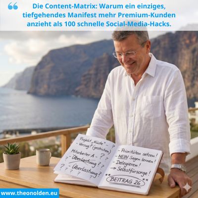 Die Content-Matrix: Tiefe statt Social-Media-Lärm | Theo Nolden