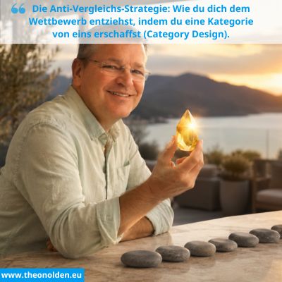 Die Anti-Vergleichs-Strategie: Wie du dich dem Wettbewerb entziehst, indem du eine Kategorie von eins erschaffst (Category Design).“