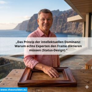 Das Prinzip der intellektuellen Dominanz: Warum echte Experten den Frame diktieren müssen (Status-Design).“